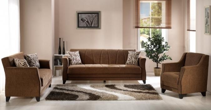 Aristokrātiska un eleganta smilškrāsa dzīvojamā istabā