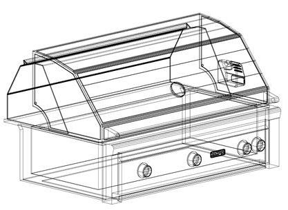 BBQ kūka ar savu roku zīmējumiem