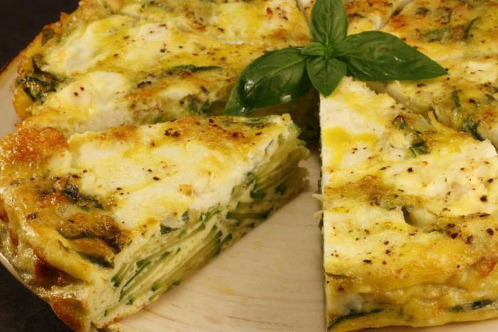 Frittata ar cukini: receptes