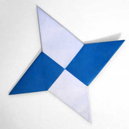 origami shuriken shēma