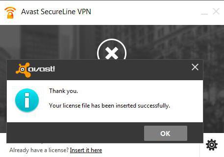 avast secureline VPN licence 