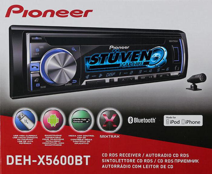 pioneer deh x5600bt savienojamība